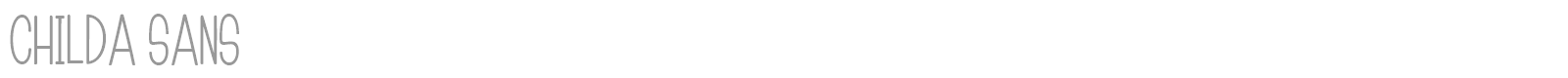 Childa font preview